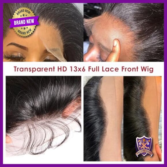 13x6 Full Lace Front Wig Human Hair 220% Density Body Wave Glueless